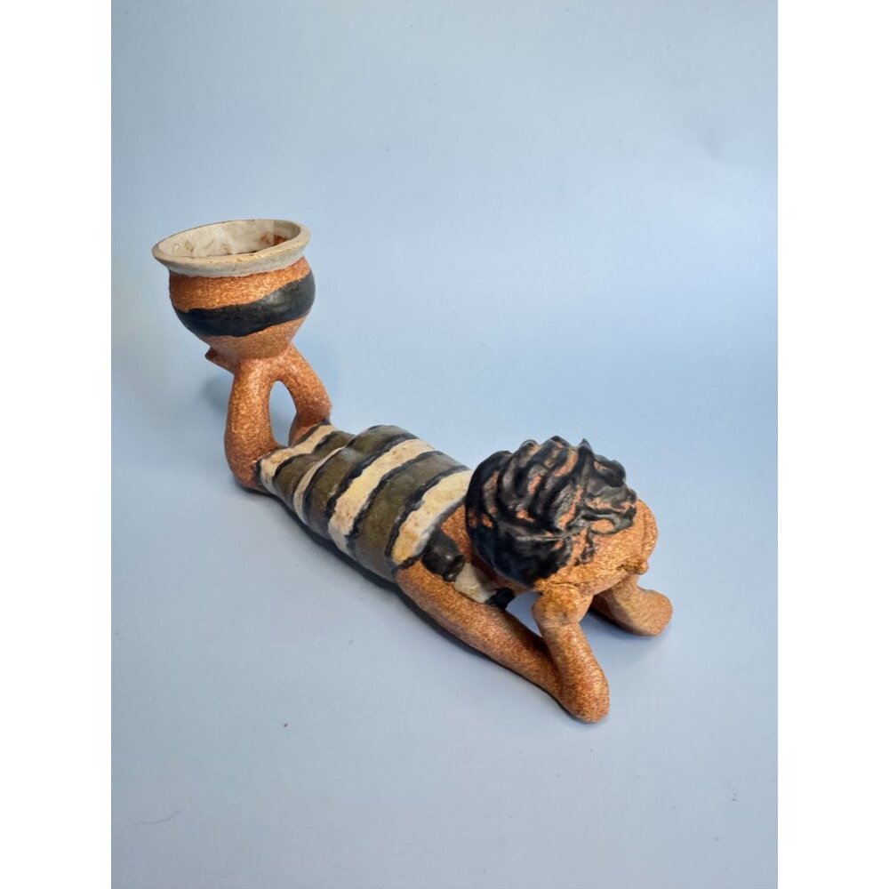 Metlox Poppet Barney The Surfer By Poppytrail Stoneware Figurine 9" Handcrafted - Picture 6 of 8